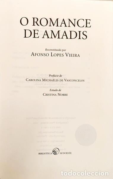 Libros: LOPES VIEIRA. (Afonso) - O ROMANCE DE AMADIS. - Foto 2
