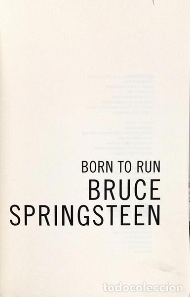 Libros: SPRINGSTEEN. (Bruce) - BORN TO RUN. [1.&ordf; EDI&Ccedil;&Atilde;O] - Foto 2