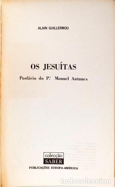 Libros: GUILLERMOU. (Alain) - OS JESU&Iacute;TAS. - Foto 2
