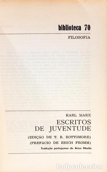 Libros: MARX. (Karl) - ESCRITOS DE JUVENTUDE. - Foto 2
