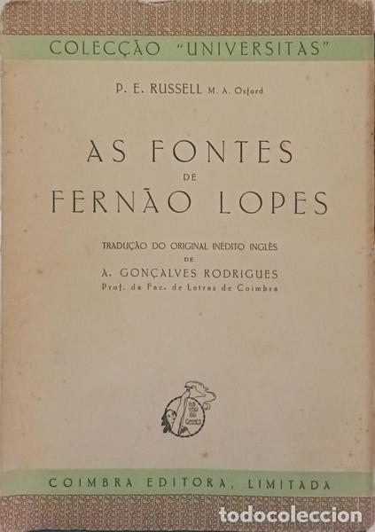 B&uuml;cher: RUSSELL. (Peter Edward) - AS FONTES DE FERN&Atilde;O LOPES.