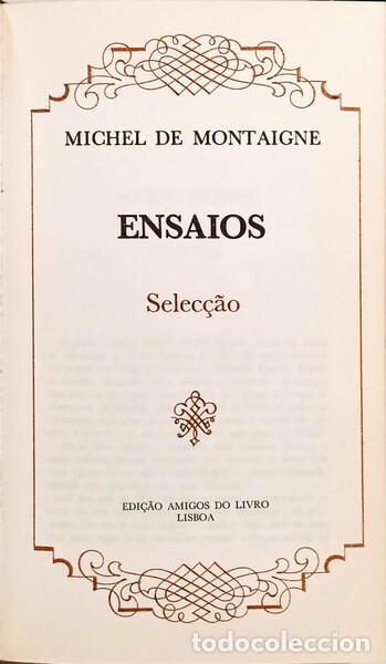 Libros: MONTAIGNE. (Michel Eyquem de) - ENSAIOS. - Foto 1