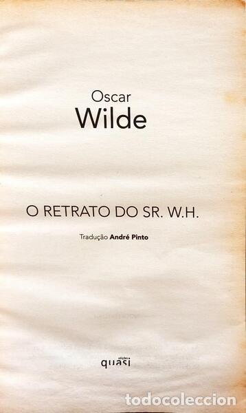 Libros: WILDE. (Oscar) - O RETRATO DO SR. W. H. - Foto 2