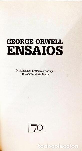 Libros: ORWELL. (George) - ENSAIOS. - Foto 2
