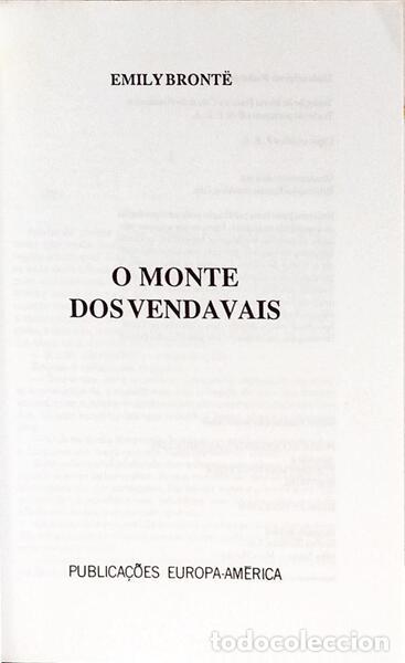 Libros: BRONT&Euml;. (Emily) - O MONTE DOS VENDAVAIS. - Foto 2