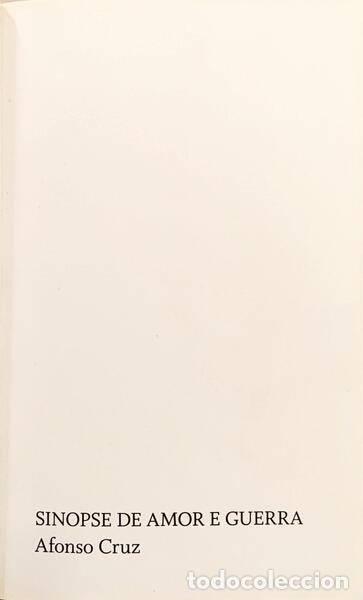 Libros: CRUZ. (Afonso) - SINOPSE DE AMOR E GUERRA. [1.&ordf; EDI&Ccedil;&Atilde;O] - Foto 2