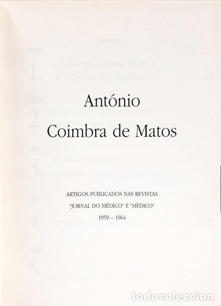 Libros: COIMBRA DE MATOS. (Ant&oacute;nio) - ESCRITOS 1. - Foto 2