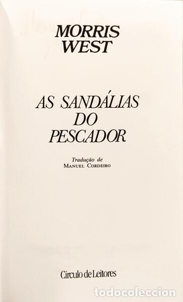 Libros: WEST. (Morris) - AS SAND&Aacute;LIAS DO PESCADOR. - Foto 2