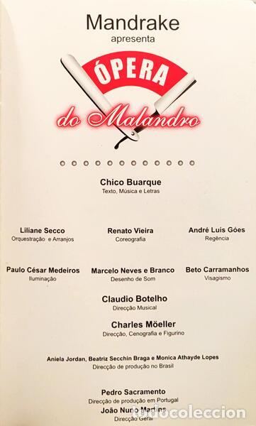 Libros: BUARQUE. (Chico) - MANDRAKE APRESENTA &Oacute;PERA DO MALANDRO. - Foto 2