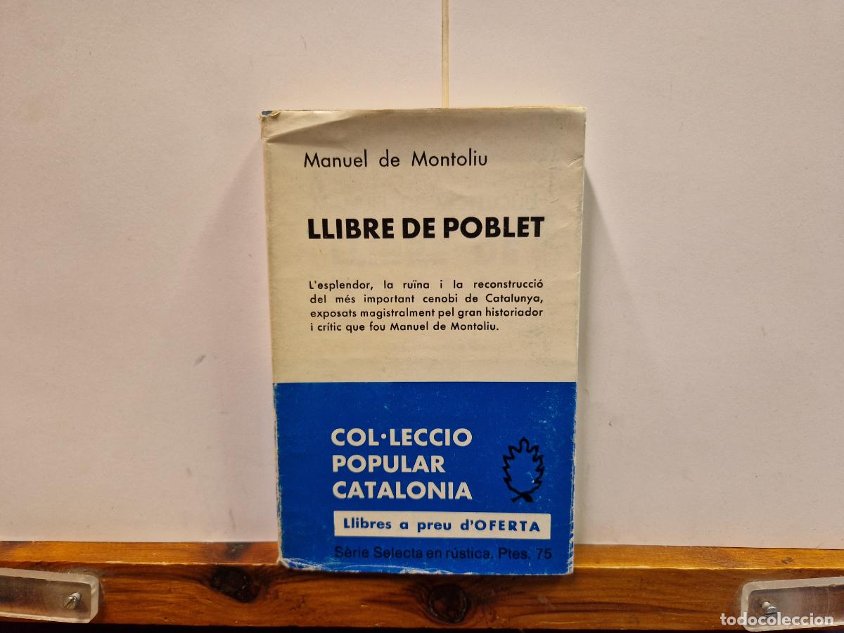 Libros: MANUEL DE MONTOLIU. LLIBRE DE POBLET. - Foto 1