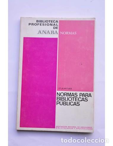 Libros: Normas para bibliotecas p&uacute;blicas - IFLA - FIAB - Foto 1