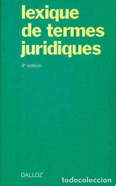 Libros: Lexique de termes juridiques- 9782247011278 - Foto 1