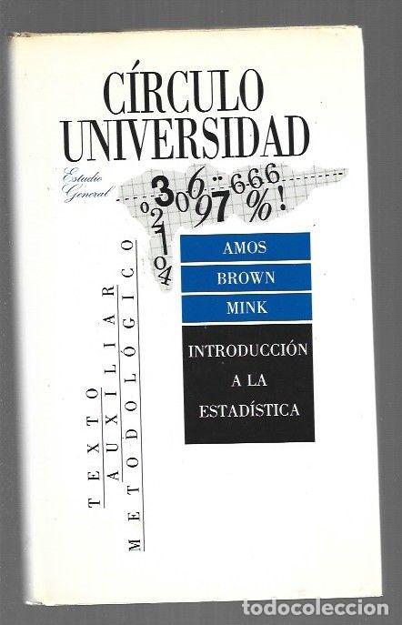 Libros: INTRODUCCION A LA ESTADISTICA - MINK, AMOS BROWN - Foto 1