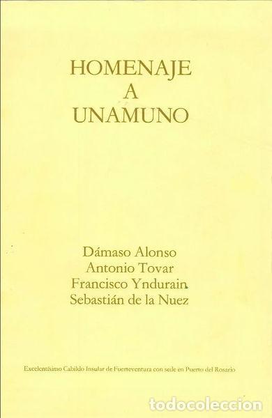 Libros: Homenaje a Unamuno- 9788439001614