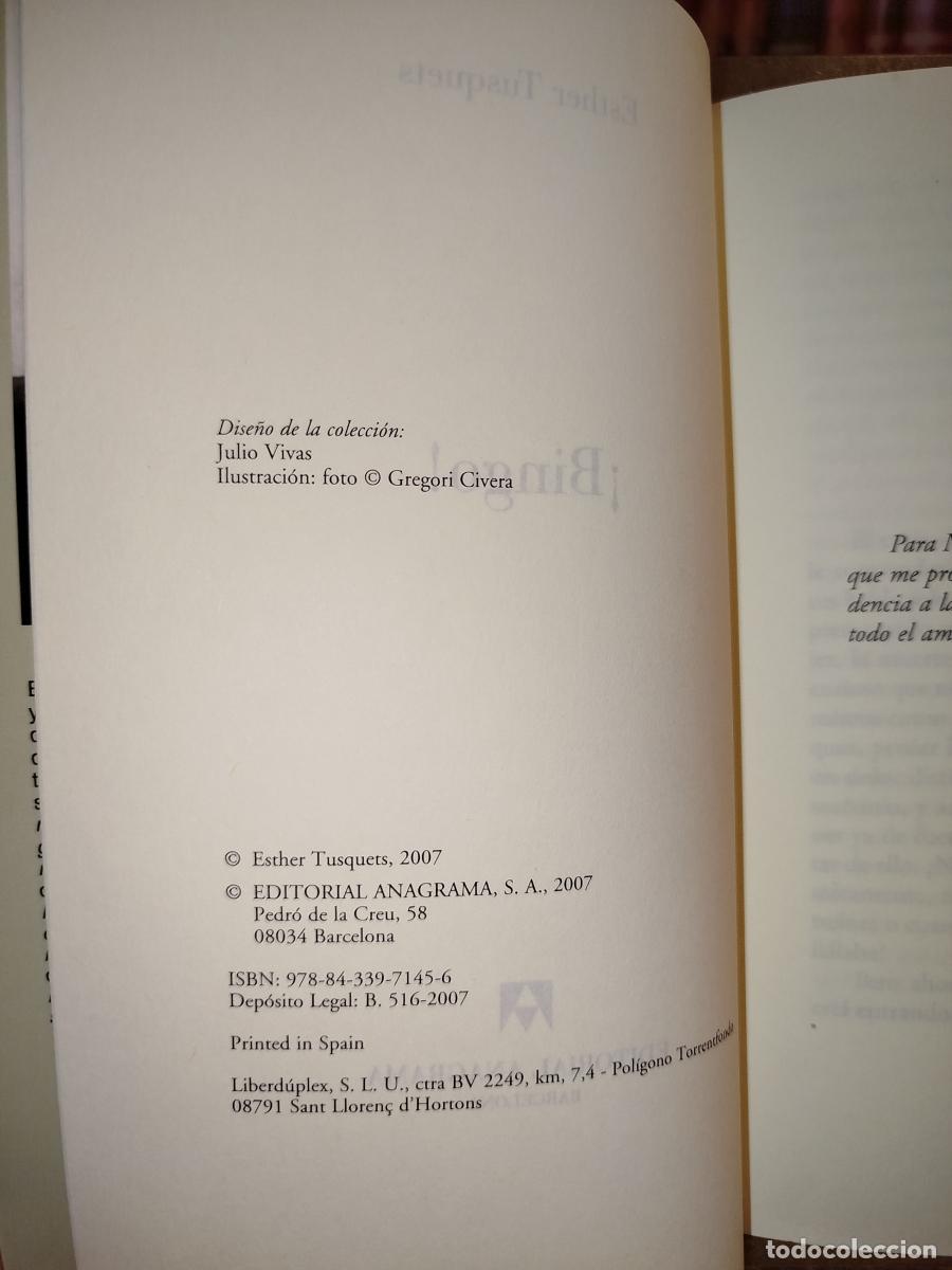 Libros: &iexcl;Bingo! - Tusquets, Esther - Foto 5