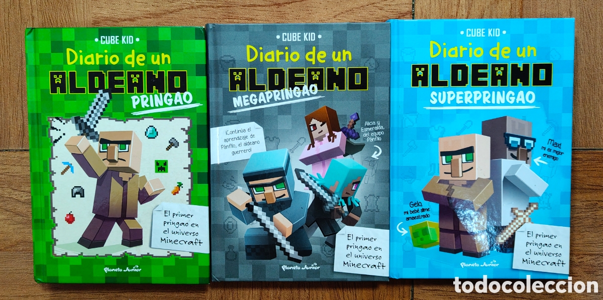 B&uuml;cher: Diario de un Aldeano 1, 2 y 3 � Planeta Junior - Cube Kid