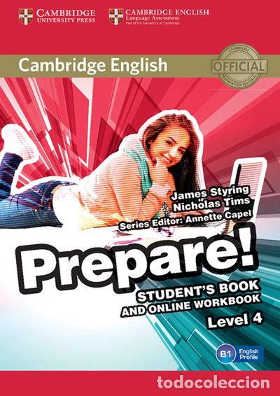 books: Cambridge English Prepare! Level 4 Student's Book and Online Workbook- 9781107497856