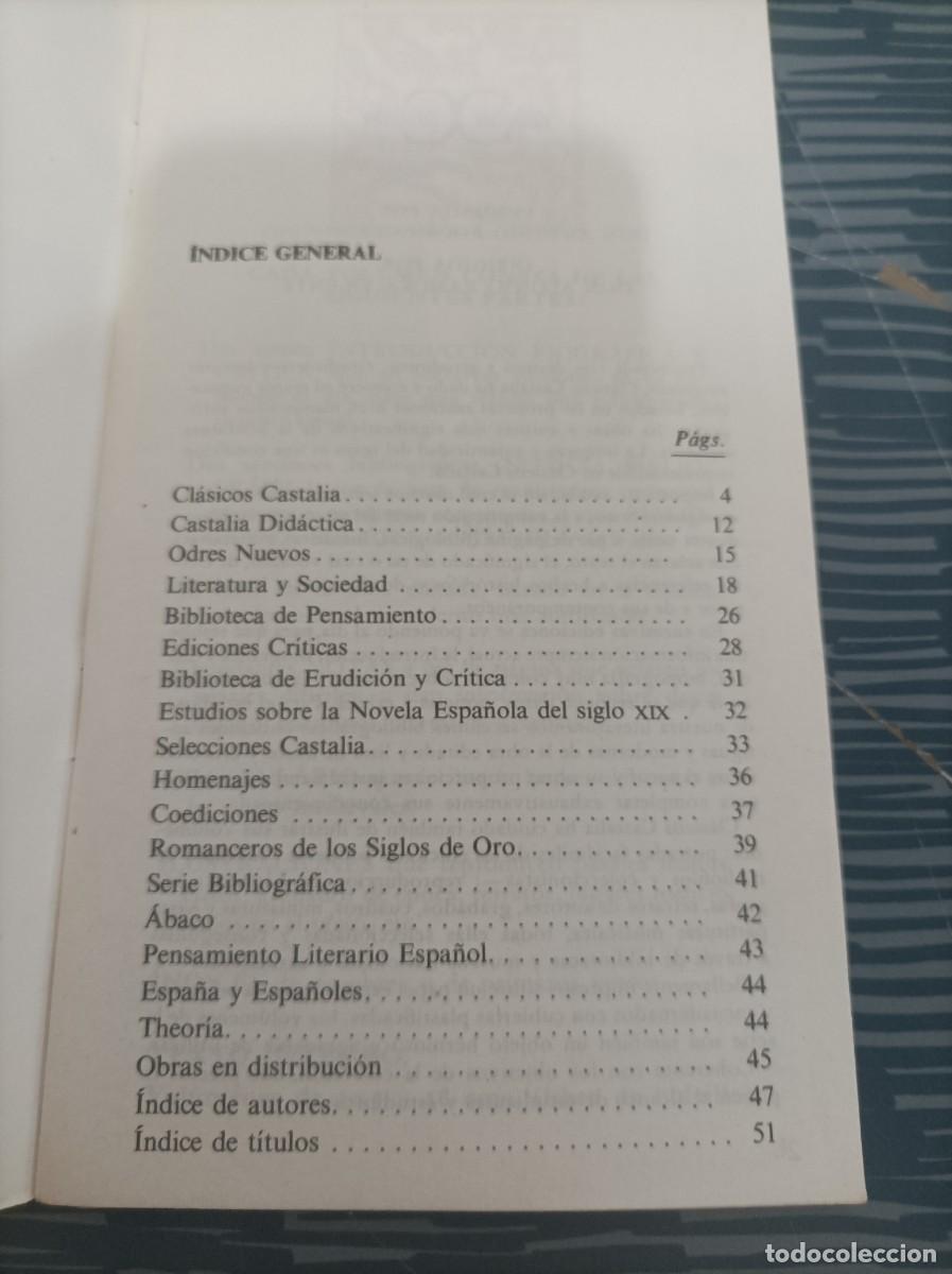 Libros: EDITORIAL CASTALIA, CAT&Aacute;LOGO 1985,56 P&Aacute;GINAS. - Foto 2