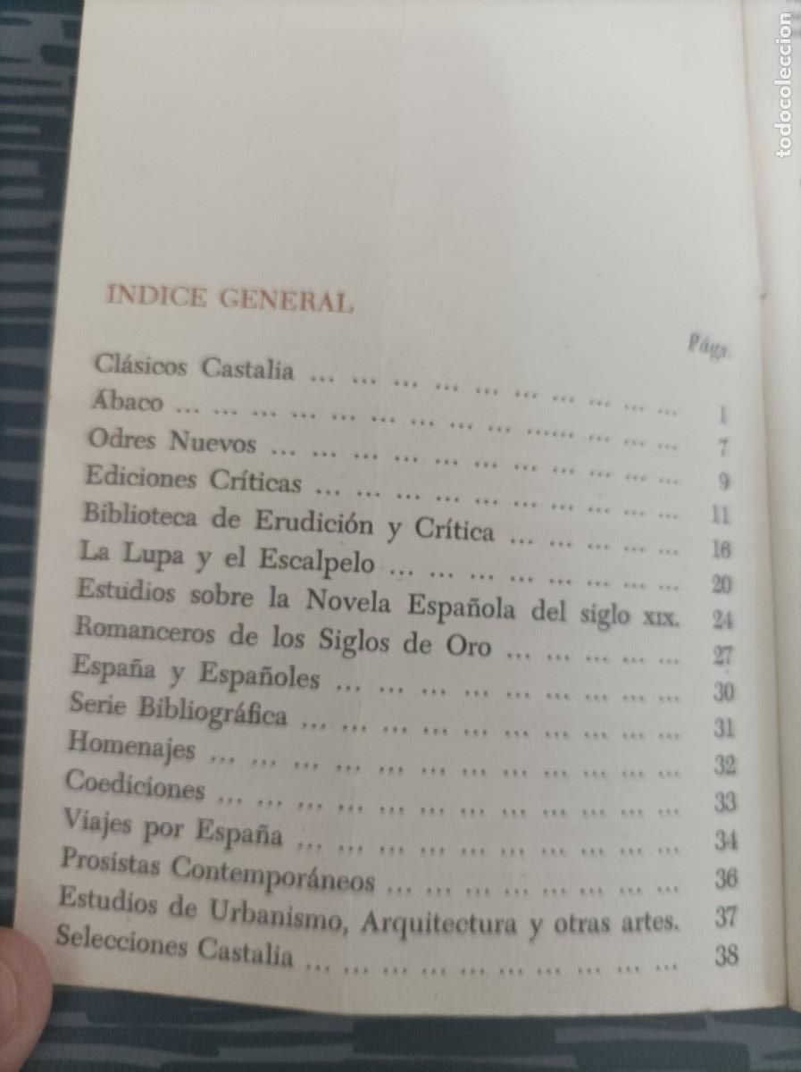 Libros: EDITORIAL CASTALIA,1971,CATALOGO,41 P&Aacute;GINAS. - Foto 2