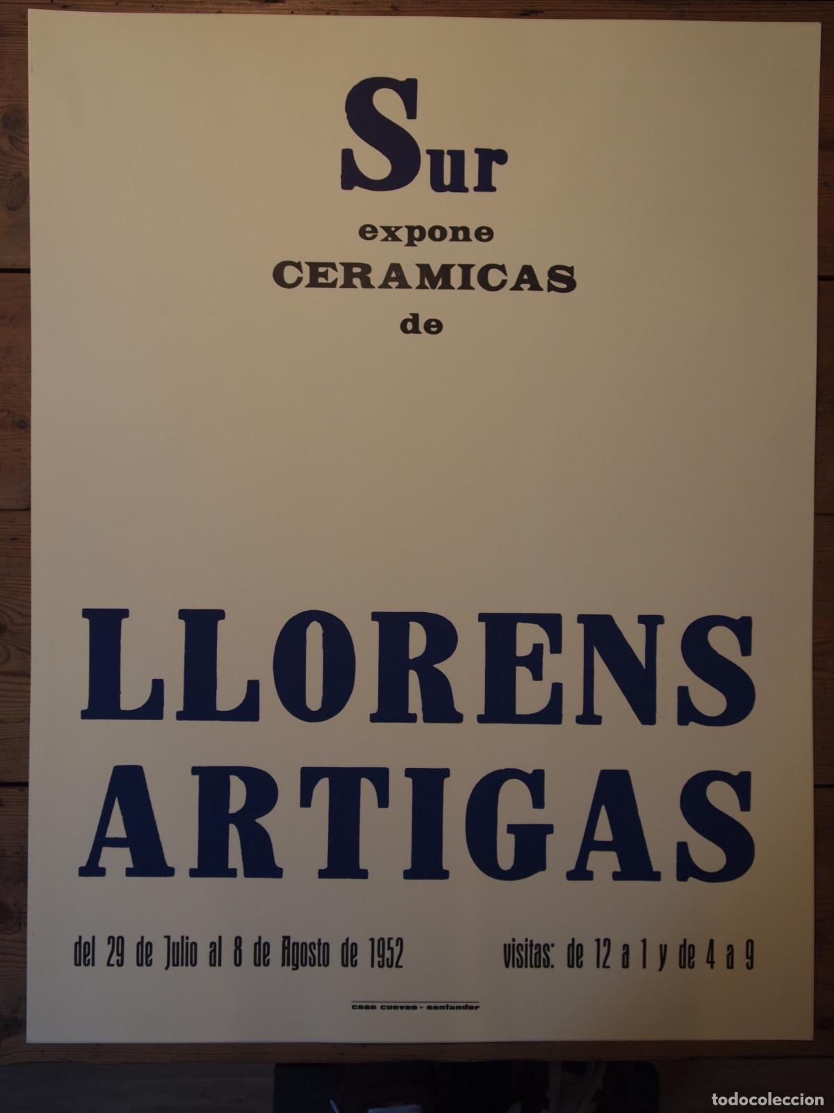 books: Cartel. Sur expone cer&aacute;micas de [Josep] LLORENS ARTIGAS. -