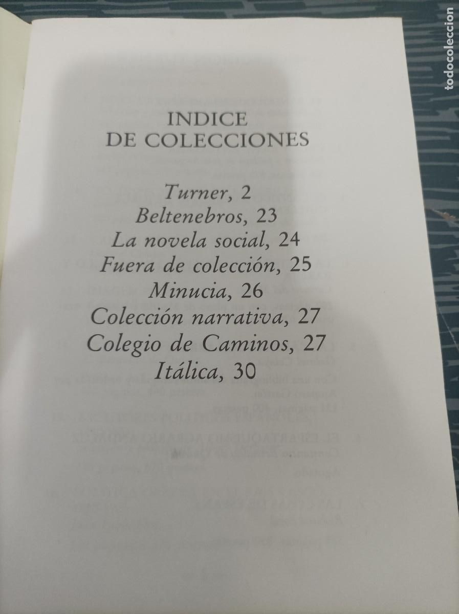 Libros: EDICIONES TURNER,1974-1984,29 P&Aacute;GINAS. - Foto 2