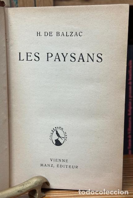 Libros: LES PAYSANS - BALZAC, Honor&eacute; de - Foto 1
