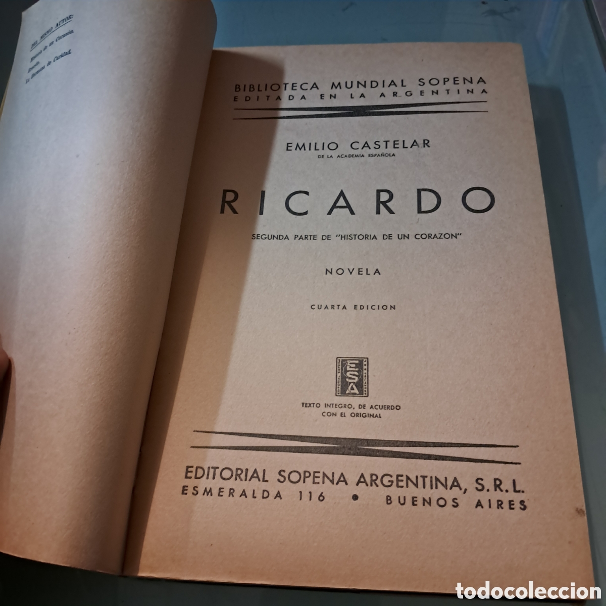 Libros: Emilio Castelar ,Ricardo,Ed Sopena - Foto 2
