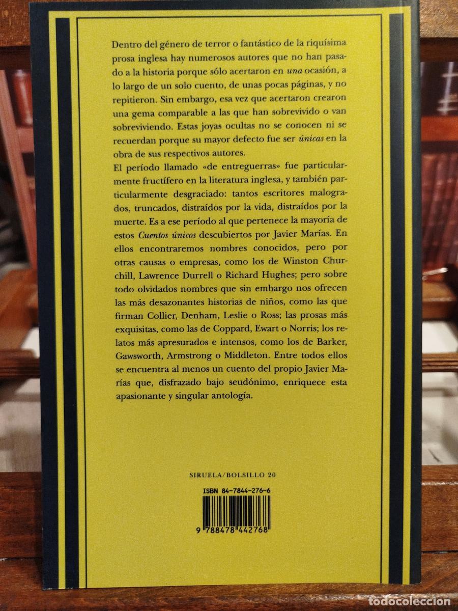 Libros: Cuentos &uacute;nicos - Mar&iacute;as, Javier (1951-2022) - Foto 2