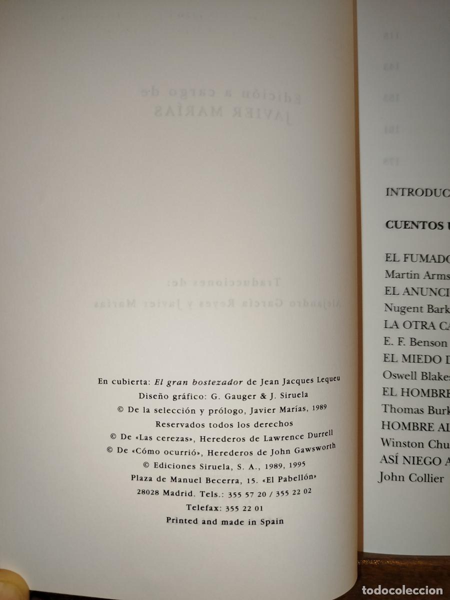 Libros: Cuentos &uacute;nicos - Mar&iacute;as, Javier (1951-2022) - Foto 5