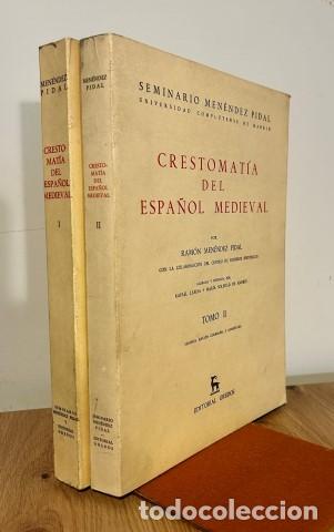 Libros: Crestomat&iacute;a del espa&ntilde;ol medieval. Obra completa en dos tomos - Men&eacute;ndez Pidal, Ram&oacute;n (1869-1968). Ac