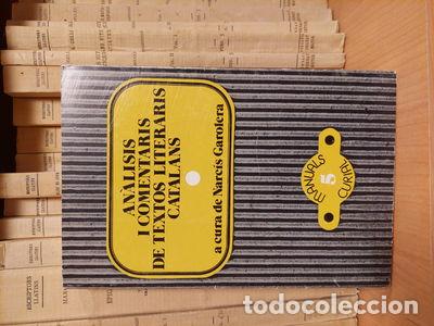 Libros: An&agrave;lisis i comentaris de textos literaris catalans- 9788472562011 - Foto 1