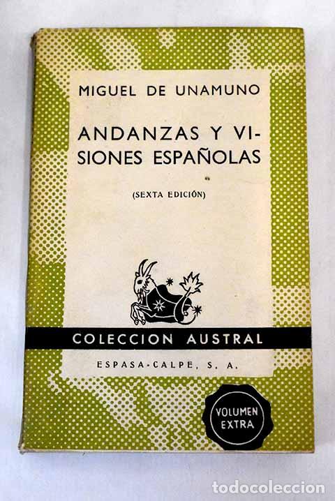Libros: Andanzas y visiones espa&ntilde;olas.- Unamuno, Miguel de - Foto 1