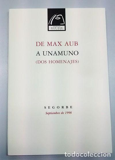 Libros: De Max Aub a Unamuno- 9788492385829
