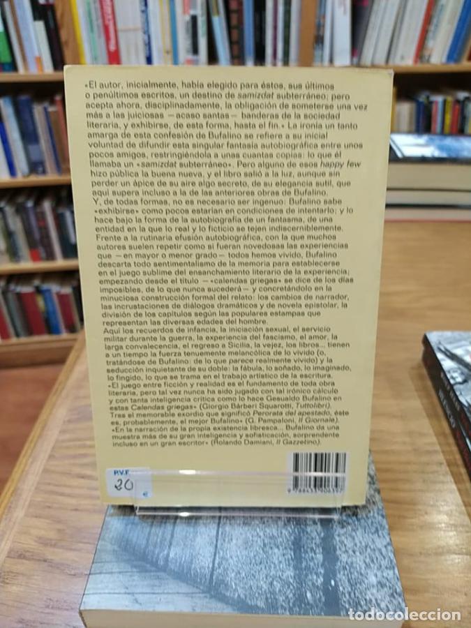 Libros: Calendas griegas - Bufalino, Gesualdo - Foto 2