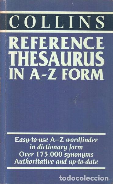 Libros: Collins Reference Thesaurus in A-Z Form- 9780261660434 - Foto 1