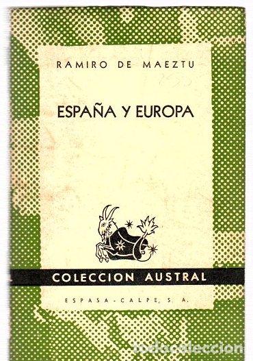 Libros: Espa&ntilde;a y Europa - Maeztu, Ramiro de - Foto 1