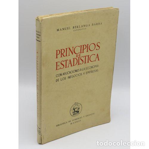 Libros: Principio de Estad&iacute;stica - Manuel Berlanga Barba - Editorial Sin Especificar