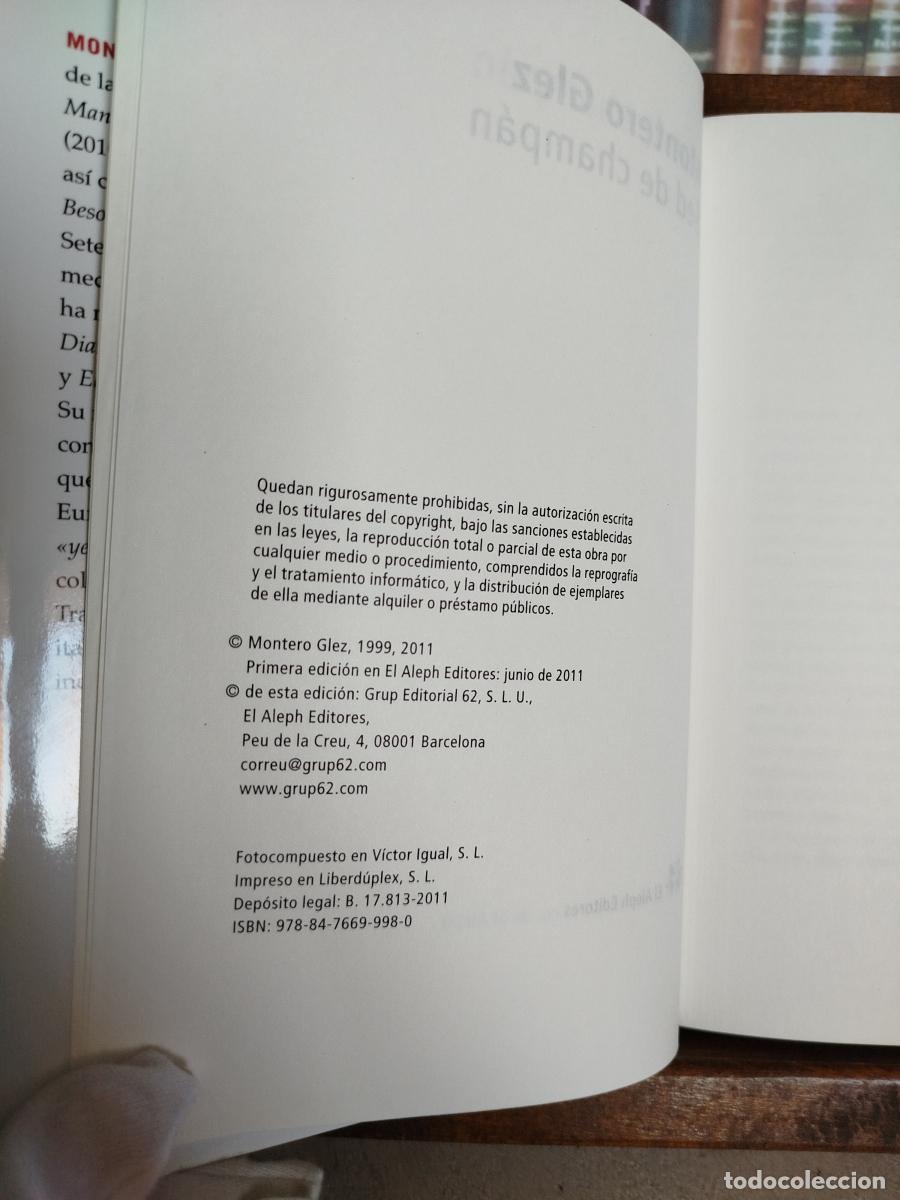 Libros: Sed de champ&aacute;n - Montero Gonz&aacute;lez, Roberto - Foto 5