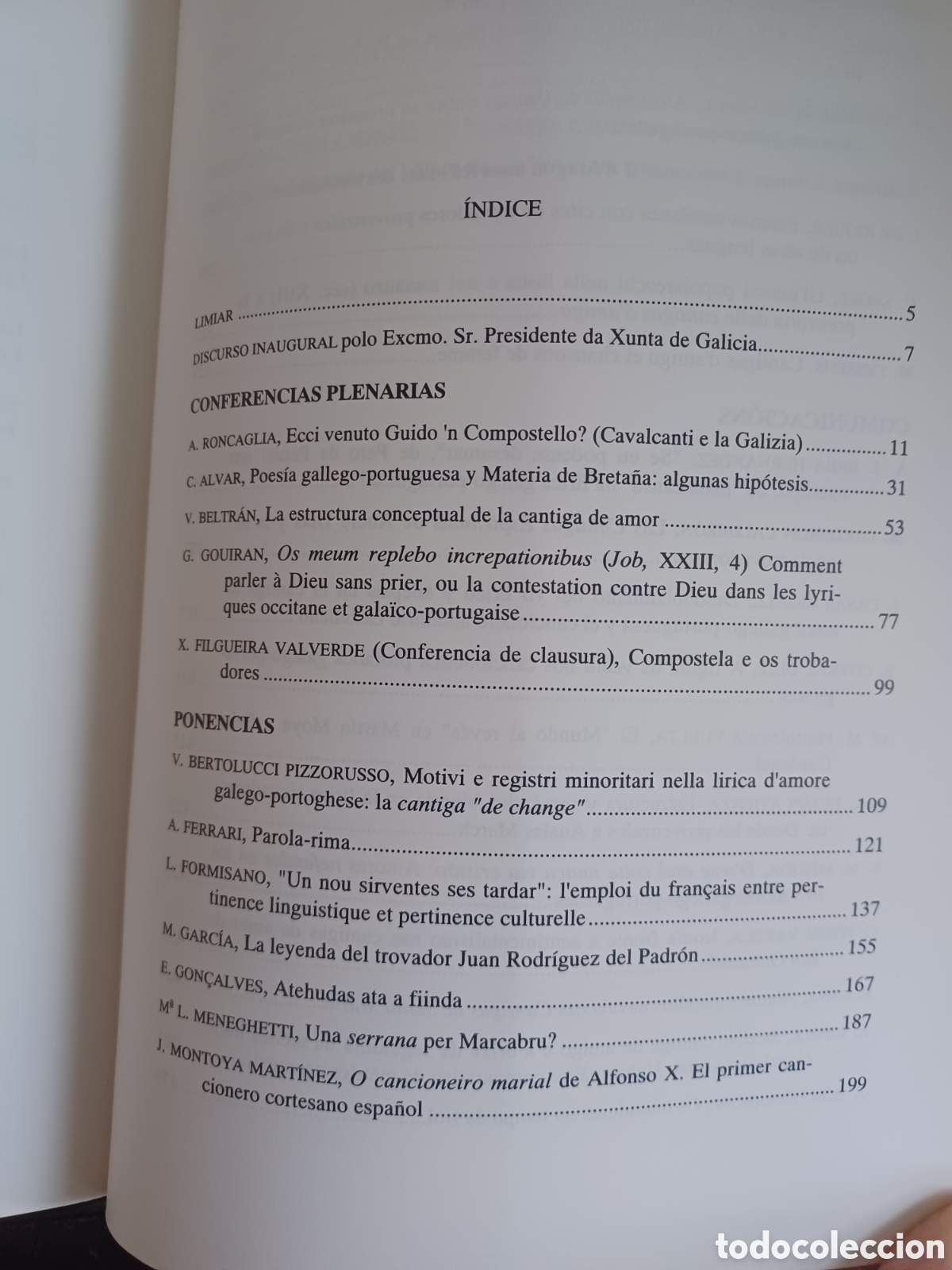 Libros: O cantar dos trobadores. Actas/ Xunta de Galicia, 1993 - Foto 5