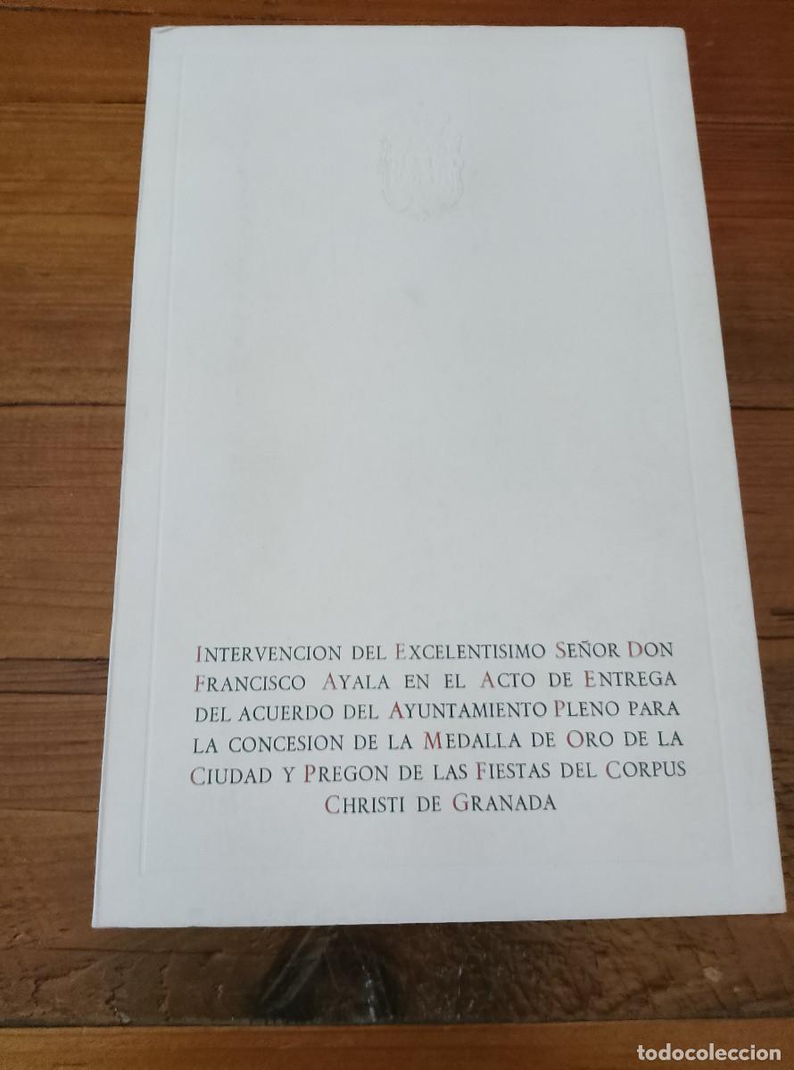 books: Francisco Ayala - Intervenci&oacute;n del Excelent&iacute;simo se&ntilde;or Don Francisco Ayala en el acto de entrega del