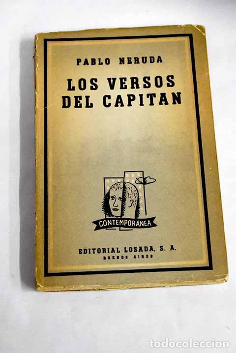 Libros: Los versos del capit&aacute;n: poemas de amor.- Neruda, Pablo