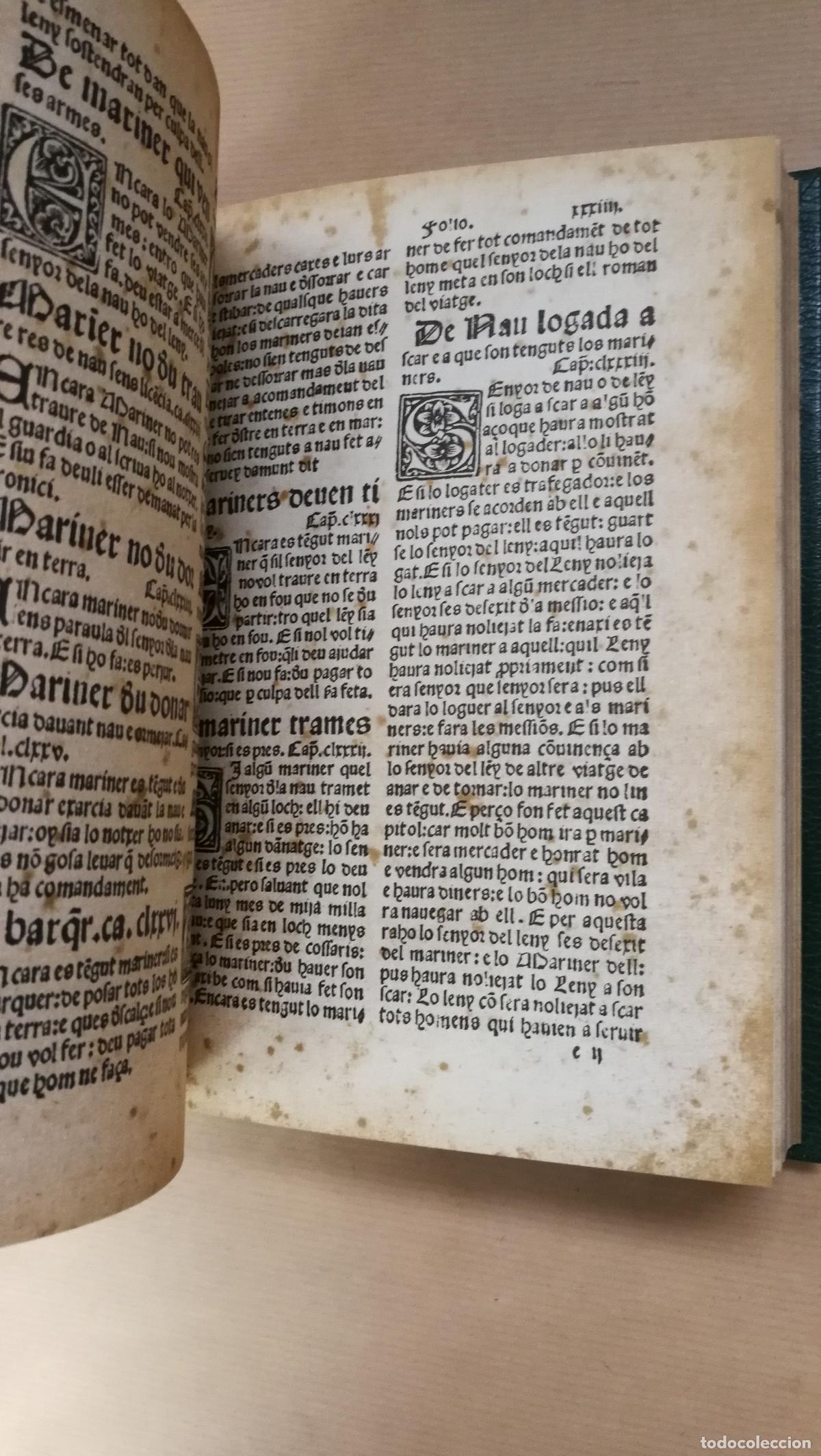 Libros: LLIBRE DEL CONSOLAT DE MAR. Facs&iacute;mil de ledici&oacute; de lany 1523. - Foto 5