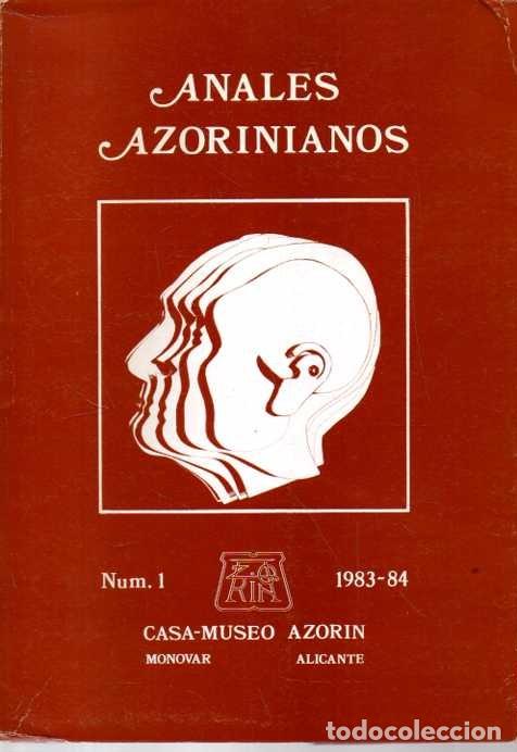 Libros: ANALES AZORINIANOS. N&Uacute;M.I. 1983-84. - PAY&Aacute; BERNAB&Eacute;, Jos&eacute; y DIEZ MEDIAVILLA, Antonio. ( Coord.)