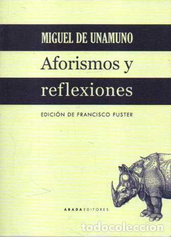 Libros: AFORISMOS Y REFLEXIONES. - UNAMUNO, Miguel de.