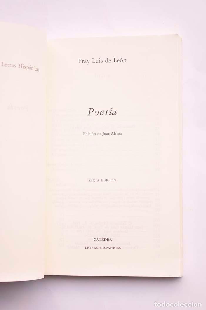 Libros: Fray Luis de Le&oacute;n. Poes&iacute;a - LUIS DE LE&Oacute;N, Fray - Foto 2