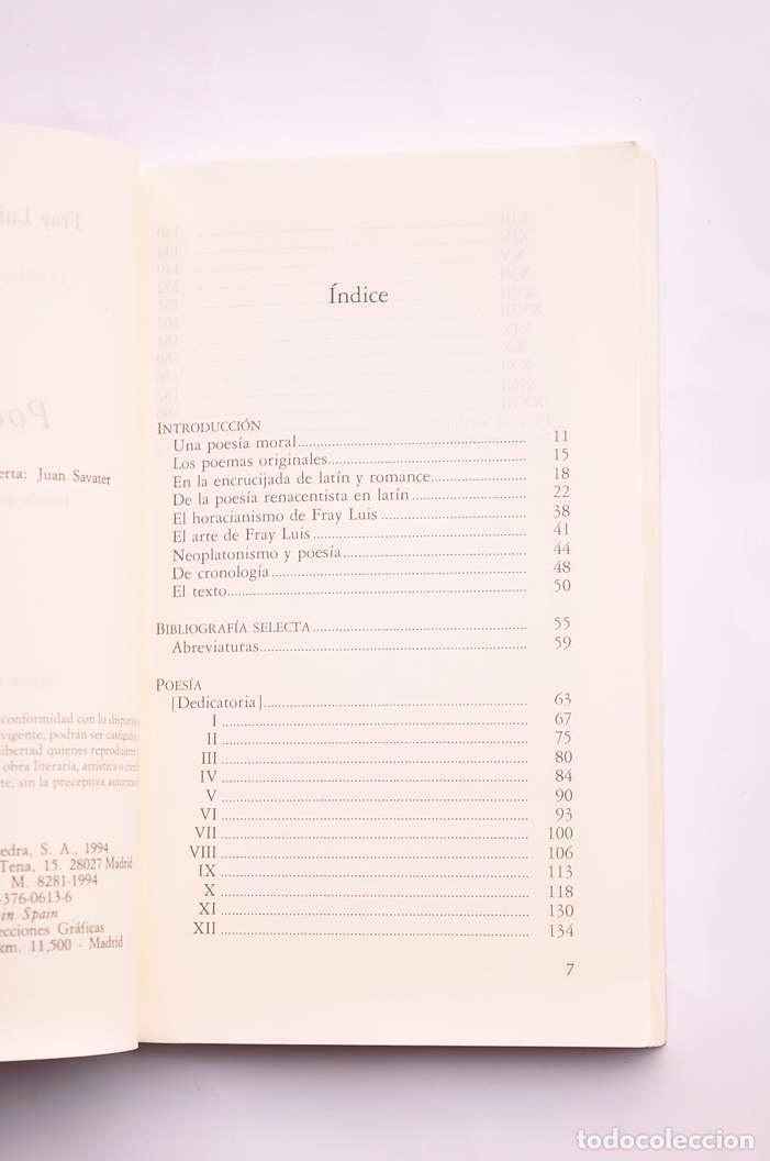 Libros: Fray Luis de Le&oacute;n. Poes&iacute;a - LUIS DE LE&Oacute;N, Fray - Foto 3