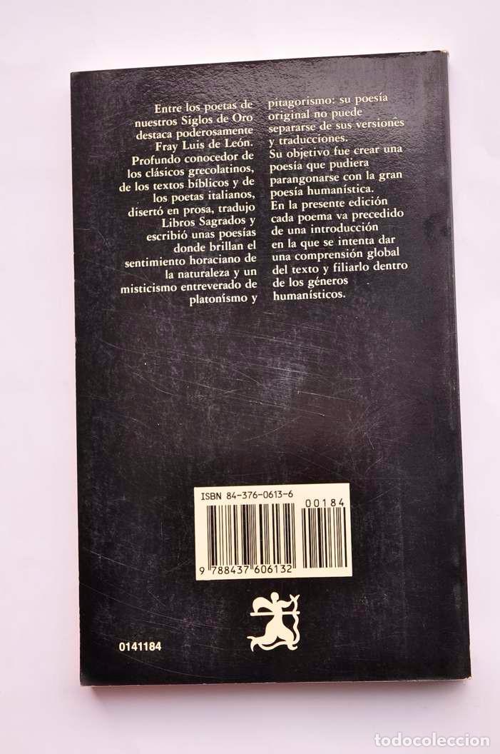 Libros: Fray Luis de Le&oacute;n. Poes&iacute;a - LUIS DE LE&Oacute;N, Fray - Foto 5