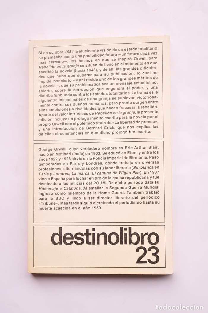 Libros: Rebeli&oacute;n en la granja - ORWELL, George - Foto 3