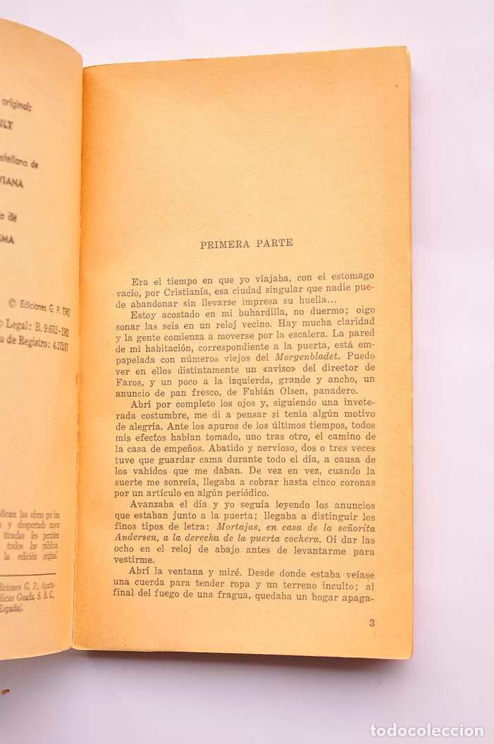 Libros: Hambre - HAMSUN, Knut - Foto 3