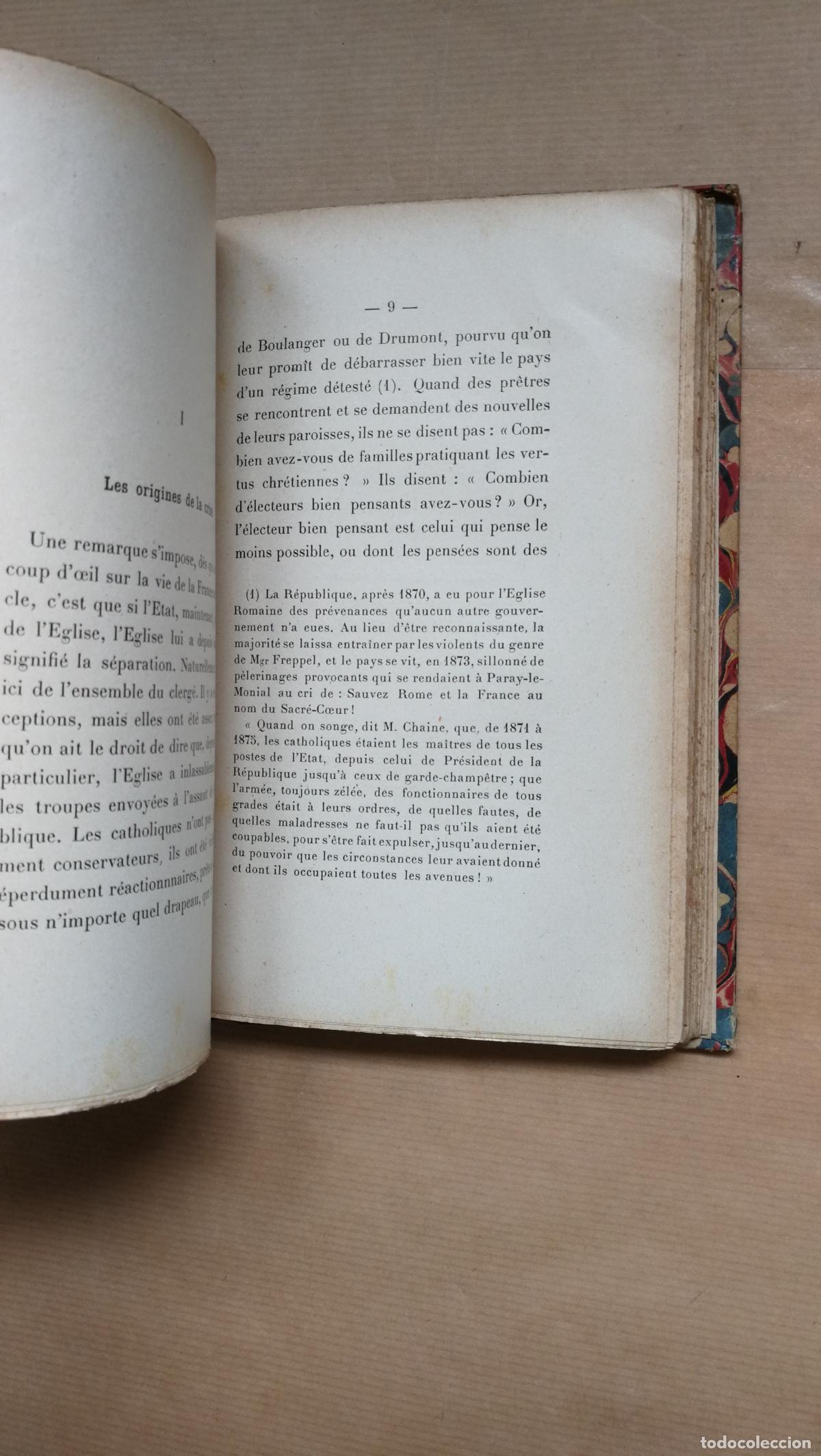 Libros: A Propos de la S&eacute;paration des &Eacute;glises & de L&Eacute;tat - Paul Sabatier - Foto 5